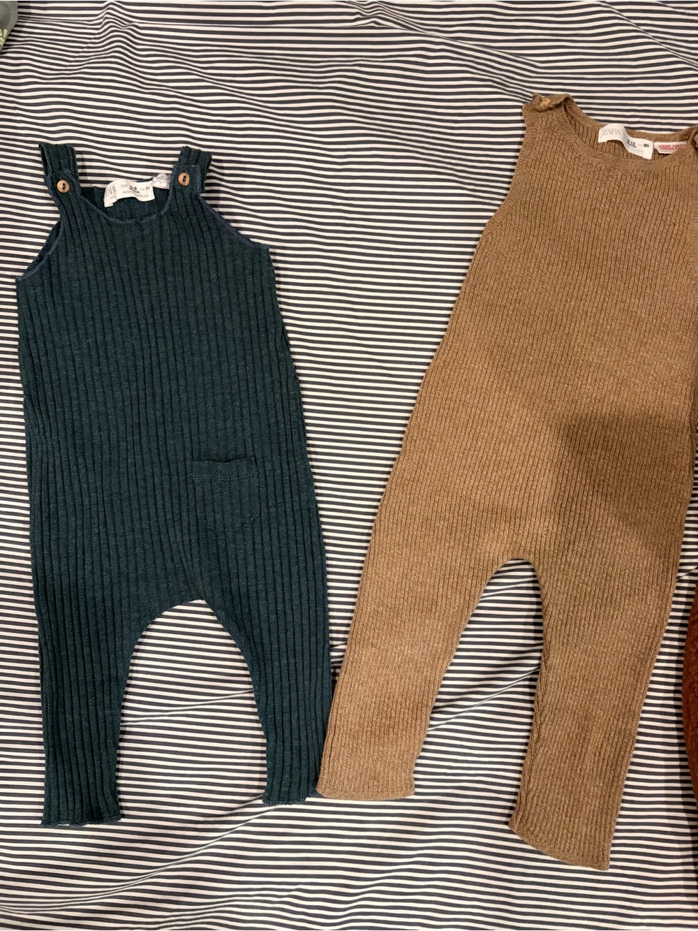 Zara rib knit baby overall one pieces